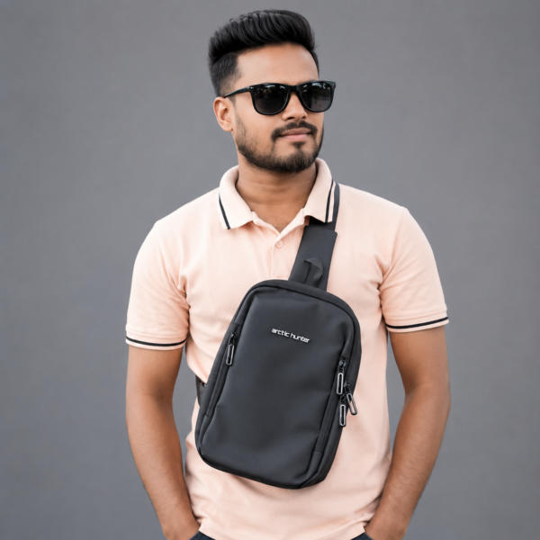 আরকটিক হান্টার প্রো ব্লাক ক্রসবডি ব্যাগ